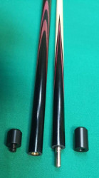 Кий «Каюков Мастер» Чёрный граб/ амарант 2 ч, гравировка 