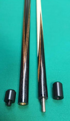 Кий «Каюков Мастер» Чёрный граб/ Сукупира 2 ч, гравировка 